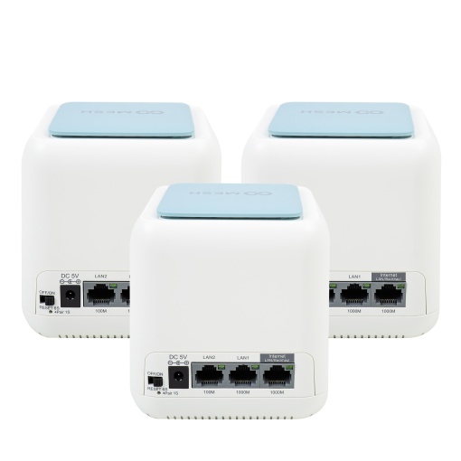 Pachet sistem Mesh Wi-Fi PNI GB1200 Gigabit si 1bc Cablu de retea plat S/STP CAT8 PNI U8015W 1.5m - Img 2