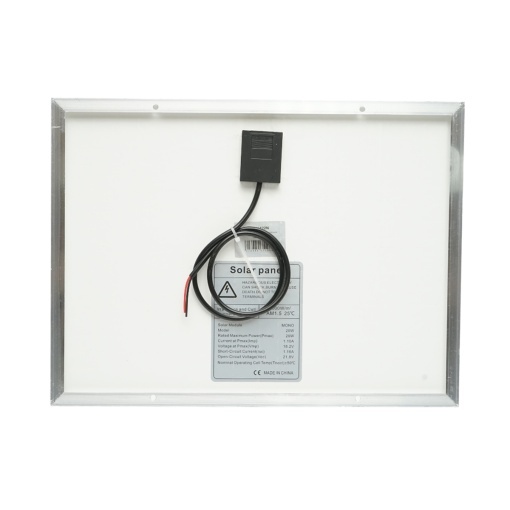 Panou solar 20W fotovoltaic monocristalin 400x300x17mm THOR - Img 3
