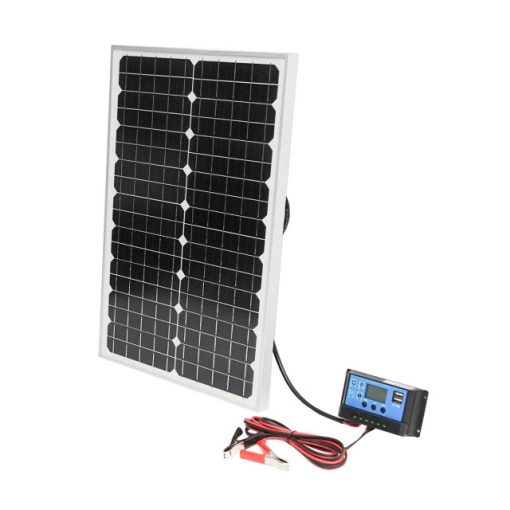 Panou solar 30W 535x350x25mm cu regulator de incarcare 12/24V - Img 3