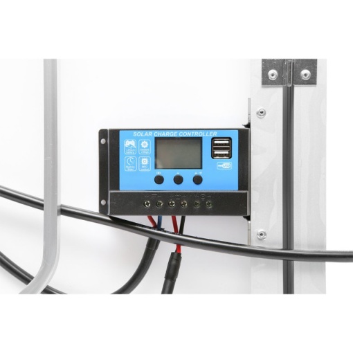 Panou solar tip valiza 120W cu regulator de tensiune 12/24V 20Ah, 2 USB-uri - Img 2