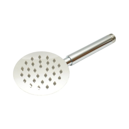 Para de dus baie rotunda, 1 functie tip ploaie, duze silicon, crom lucios, otel inoxidabil 100x225mm - Img 2
