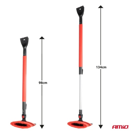 Perie auto 3 in 1 pentru gheata, apa, zapada 98-134cm - Img 7