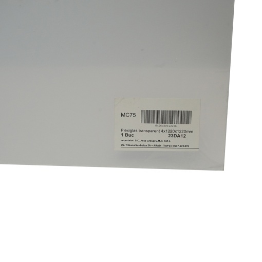 Placa plexiglas transparent 4x1220x1220mm - Img 2