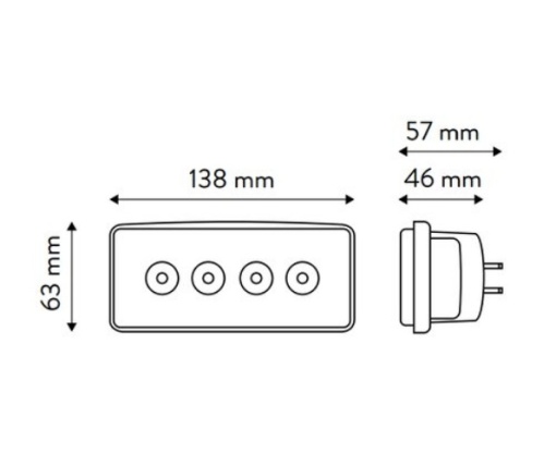 Proiector LED dreptunghiular 20W - Img 3