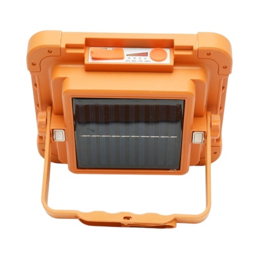 Proiector LED portabil 100W cu panou solar 1.5W, baterie 3600mAh, 6 moduri de iluminare, magnet, carlig, USB Power Bank 210x170x55mm Breckner Germany - Img 3