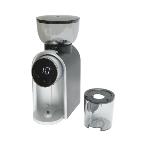 Rasnita electrica de cafea automata 150W, 220V, reglaj macinare 25 trepte, afisaj digital touch, bavuri conice, recipient boabe 250g - Img 3