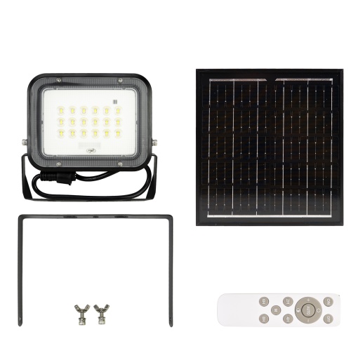 Reflector LED PNI GreenHouse WS50 PRO 50W cu panou solar 6W, acumulator 5000mAh, 800lm, telecomanda, timing si luminozitate reglabila, 6500 K, IP65 - Img 12