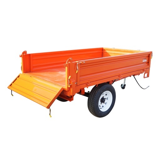 Remorca 1T basculabila cu instalatie electrica o singura osie si anvelope 185R14 - Img 2