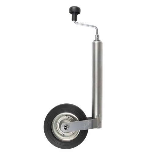 Roata de sprijin 150 kg, teava Ø48 mm, roata 200x50 mm - Img 2