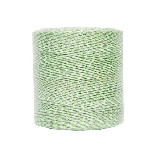 Rola fir verde fluorescent-alb fi 2.5mm 3x0.2mm SS, 1x0.25mm Cu, 1000m gard electric Baisan - Img 3
