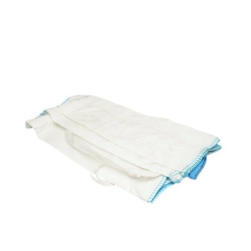 Sac big bag 100x100x130cm alb, capacitate 2000kg, tip U-Panel nelaminat, fund plan, top fusta 85cm - Img 6