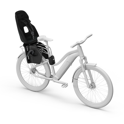 Scaun pentru copii, cu montare pe bicicleta in spate - Thule Yepp Nexxt 2 Maxi Frame mounted, Midnight-Black - Img 5
