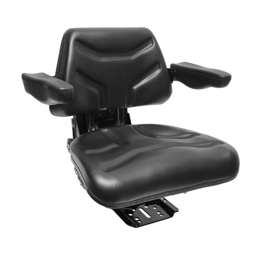 Scaun pentru tractor, negru, reglabil cu cotiera, latime sezut 485mm - Img 4