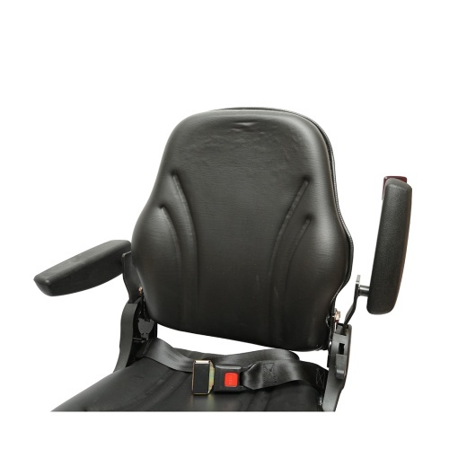 Scaun universal cu suspensie pe aer, reglabil pe inaltime si greutate 50-140Kg, cotiere si spatar rabatabil 50-90° pentru tractor, utilaje agricole, industriale, stivuitor - Img 7