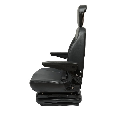 Scaun universal reglabil pentru tractor cu centura de siguranta, cotiere si suspensie mecanica 840x600mm - Img 4