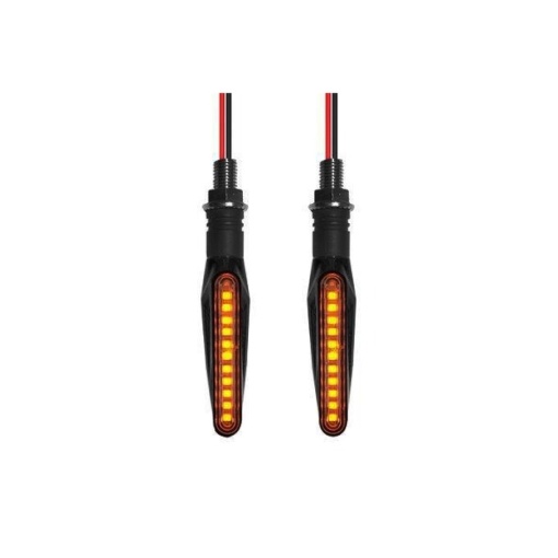 Semnalizare moto 12V cu functie de lumina de zi alba si semnalizare galbena - Img 3
