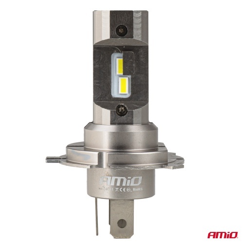 Set 2 becuri LED CANBUS H4 H19 12V 36W Amio - Img 2