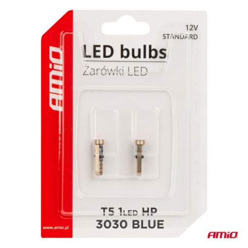Set 2 becuri LED T5 W1W 12V 3030 - Img 4