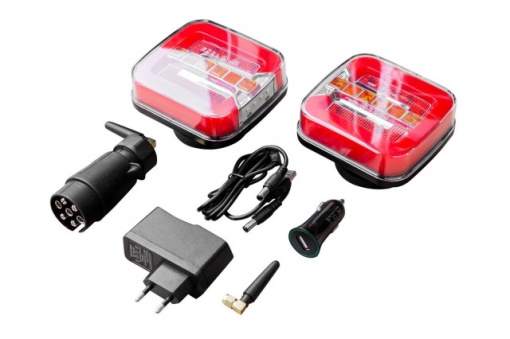 Set 2 lampi LED fara fir cu indicator dinamic - Img 2