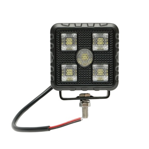 Set 2 proiectoare patrate LED 20W, 9-32V, 5700K, 2000lm, carcasa aluminiu 80x55x74mm IP67 Breckner Germany - Img 4