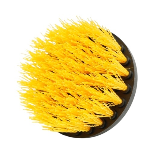 Set 4 perii rotative pentru curatare cu bormasina 50mm, 90mm, 100mm, 125mm, prindere 1/4 inch Breckner Germany - Img 10