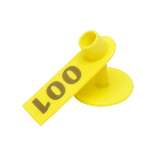 Set crotalii numerotate 001 -100 galbene pentru capre, oi Breckner Germany - Img 2