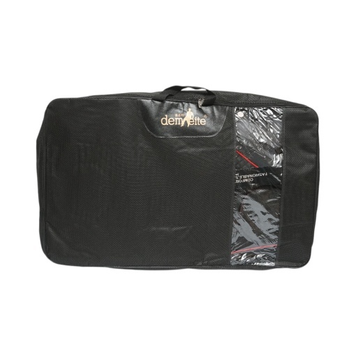 Set huse scaune auto Premium negru-rosu universale, design sport ergonomic, piele ecologica cu insertii textile 11 piese - Img 9