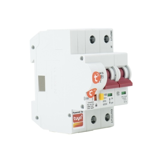 Siguranta automata inteligenta PNI SafeHome PT802P WiFi, 2P, 100A, comanda prin internet, aplicatie de mobil Tuya Smart, integrare in scenarii si automatizari smart cu alte produse compatibile Tuya, A - Img 2