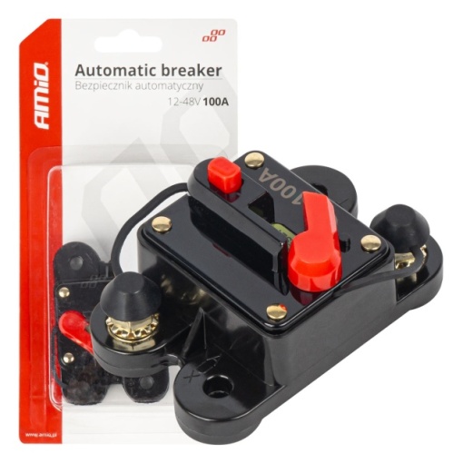 Siguranta automata rearmabila cu buton de reset 100A 12-48V