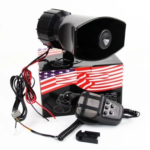 Sirena cu microfon 7 tonuri, 12V, 100W, Electronic Horn America - Img 7