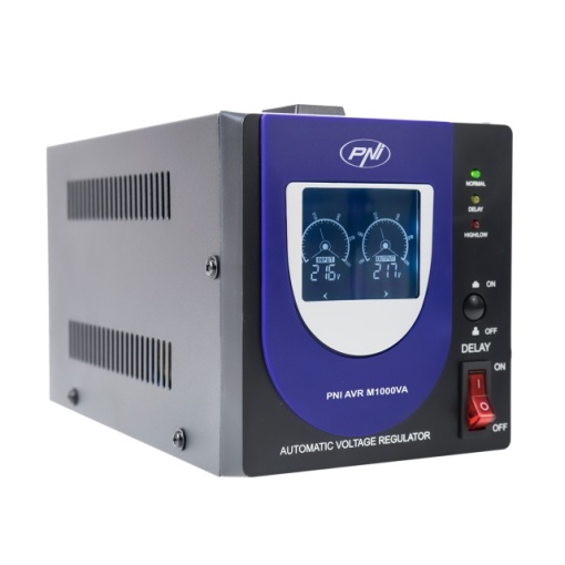 Stabilizator de tensiune cu releu PNI AVR M1000VA, 2.7A, 600W, 1000VA - Img 2