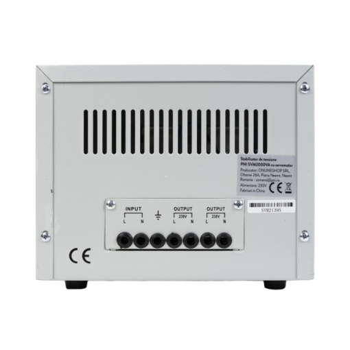 Stabilizator de tensiune PNI SVM2000VA cu servomotor, 1600W, 7.2A, iesire 230V - Img 5