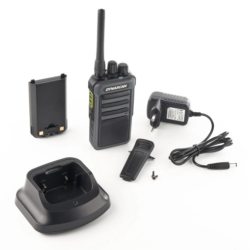 Statie radio PMR 446 portabila PNI Dynascan, 446MHz, 8CH, VOX, Scrambler, 1750mAh, display ascuns, IP55 - Img 9