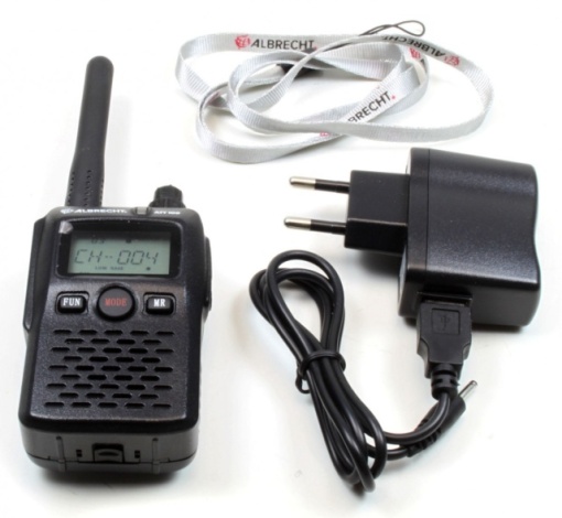 Statie radio PMR portabila Albrecht ATT 100, 10 canale, acumulator 1400mAh, pentru ghid turistic