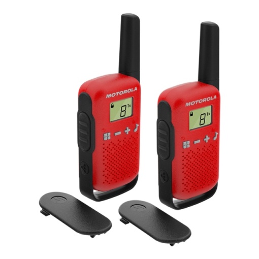Statie radio PMR portabila Motorola TALKABOUT T42 RED set cu 2 buc
