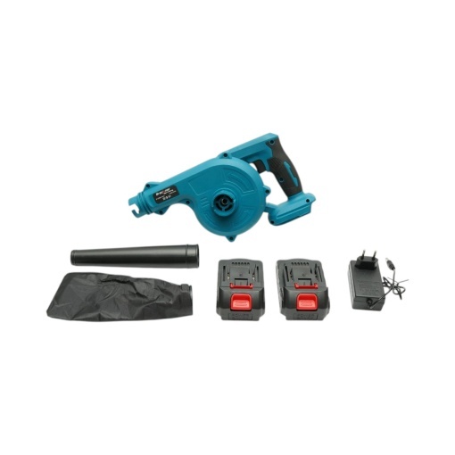 Suflanta aer si aspirator de gradina cu 2 acumulatori 21V, 2Ah Li-ion, debit aer 2.8 m3/min, turatie 24000rpm Breckner Germany - Img 2