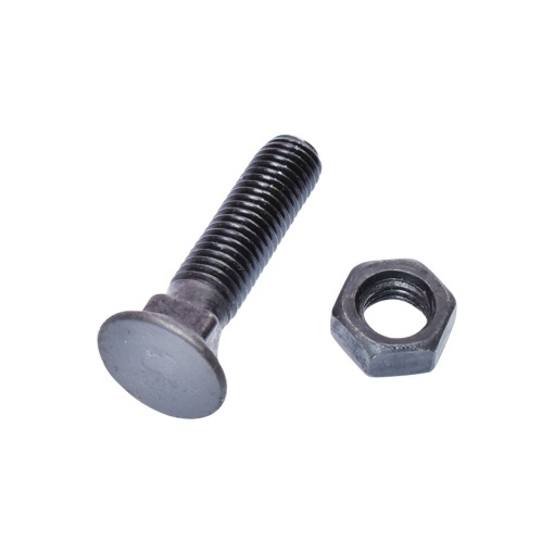 Surub brazdar PP4 cap patrat si piulita M14x60 (cormana) - Img 2