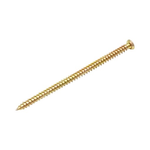 Surub montaj usi-ferestre 7.5x132mm, torx TX30, otel zincat galben 100 buc/cutie - Img 2