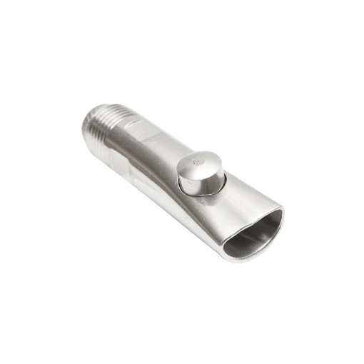 Suzeta din inox cu bila 85x21mm M20 pentru adapare porci si vitei - Img 4