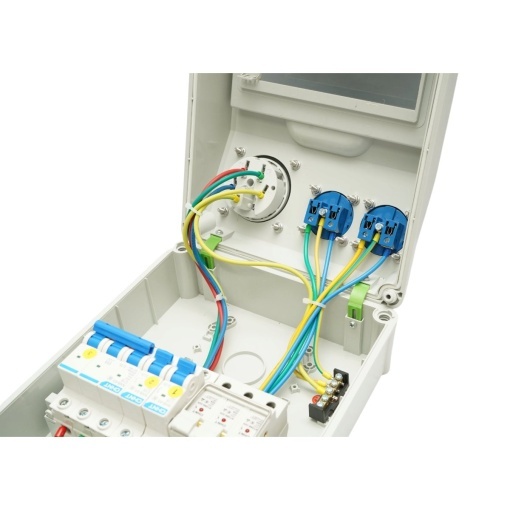 Tablou electric grup prize organizare santier 1x415V/32A, 2x230V/16A, 260x170x140mm IP44/IP66 Breckner Germany - Img 9