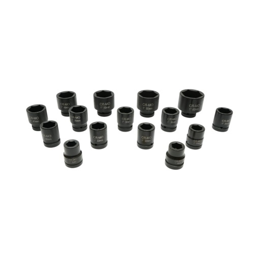 Trusa chei tubulare de impact scurte 22-36mm si lungi 38-60mm, patrat 1 inch Cr-Mo 15 piese Breckner Germany - Img 2