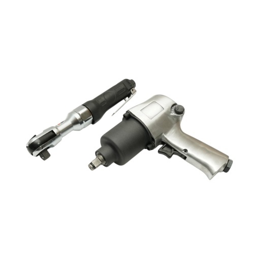 Trusa scule pneumatice cu pistol de impact Twin Hammer 1/2 inch, clichet 3/8 inch, 10 tubulare 9-27mm si accesorii 16 piese Breckner Germany - Img 7