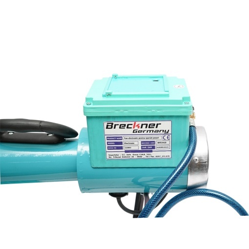 Tun electric pe baterie cu incarcator priza 220V, explozie pe gaz pentru speriat pasari Breckner Germany - Img 8