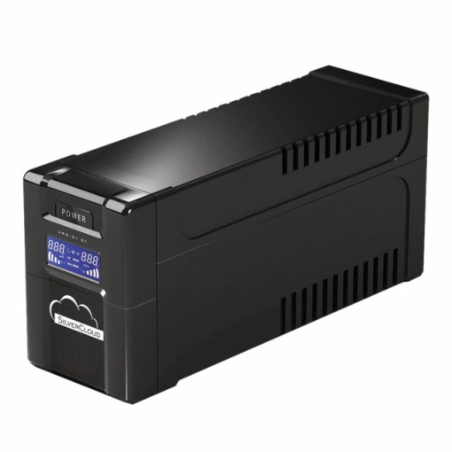 UPS SilverCloud SafePC 650AVR putere 360W ecran LCD software monitorizare PC - Img 5