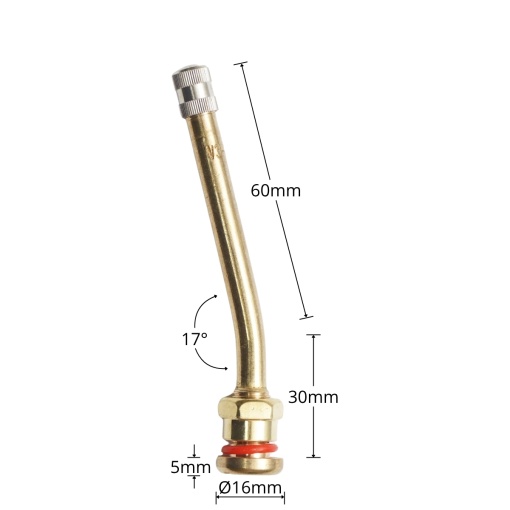 Valva roata camion tubeless 90mm - Img 5