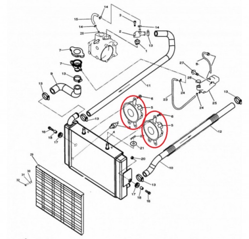 Ventilator racire radiator ATV Linhai 300cc - Img 2