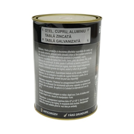 Vopsea email anticoroziva 3 in 1 portocaliu 2107 Amazone 2kg pentru metal, direct pe rugina, pe baza de apa Breckner Germany - Img 3
