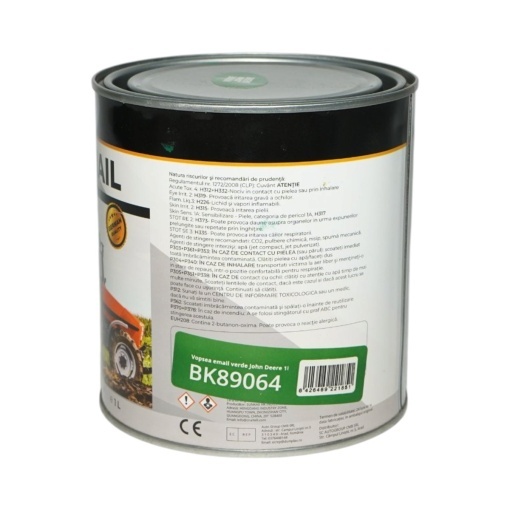 Vopsea email anticoroziva 3 in 1 verde John Deere 1K pe baza de solvent 1L, direct pe rugina, interior si exterior Breckner Germany - Img 3