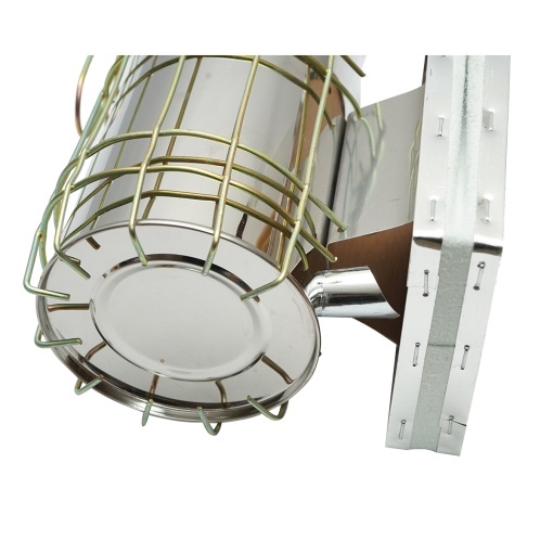 Afumator albine din inox cu cilindru scut termic si burduf din piele 230mm - Img 5
