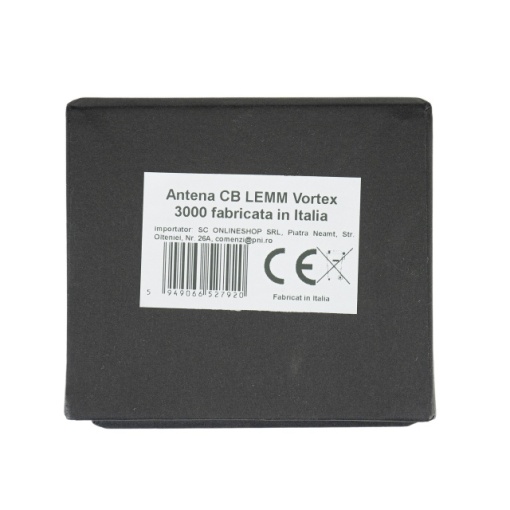Antena CB LEMM Vortex 3000 PL, 200 cm, 26.2-27.8Mhz, 2500W, fara cablu, fabricata in Italia - Img 6